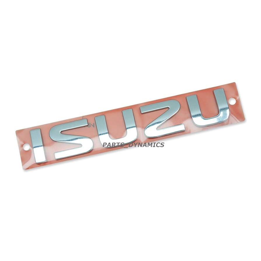 ISUZU エンブレム クローム/ブルー 中古、配線付き ISUZU エンブレム クローム/ブルー 中古、配線付き